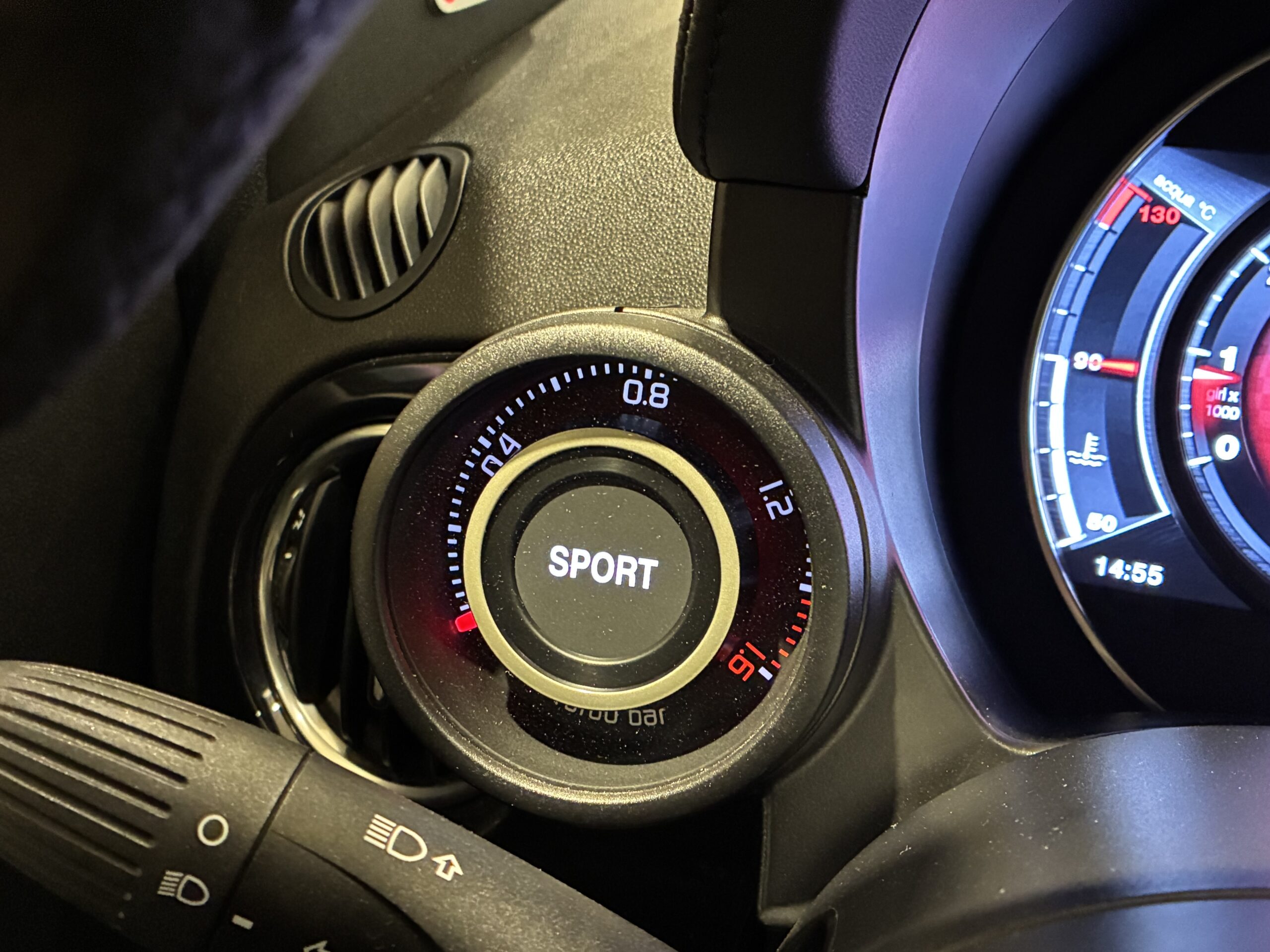 アバルト５９５　スコルピオーネオーロ 左ハンドル レコードモンツァ